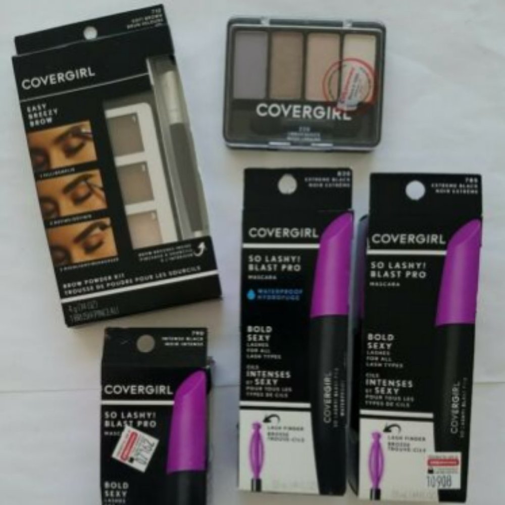 Covergirl Eye Set: Eyeshadow + Brow + 3 Mascara